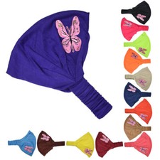 Motique Accessories Soft Wide Headband with Pink Butterfly for Women