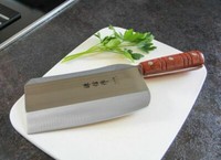 Haller Chinesisches KüChenmesser Kochmesser Fleisch-, Fischmesser Etc. Holzgriff