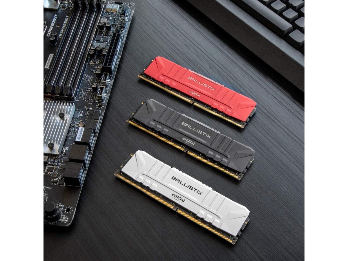 Barrette Mémoire Crucial Ballistix 8Go DDR4 3200MHz PC4-25600 CL16, Occasion