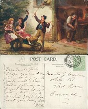 Childhood's Pleasures J Rosell Pearks Milk Blended Butter 1907 Cancel