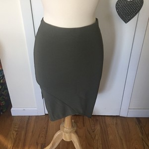 olive green bodycon skirt