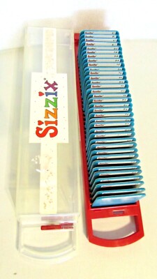 Sizzix Sizzlits Azure Alphabet Die Set 35 & Case Letters Numbers
