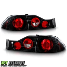 For Black 1998 1999 2000 Honda Accord Sedan Tail Lights Brake Lamps Left+Right