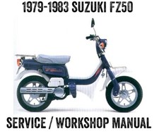 1979 to 1983 FZ50 / FZ 50 Moped Repair Workshop Service Manual PDF File