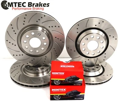 MTEC BRAKES GOLF MK7 2.0R AUDI S3 LEON CUPRA 5F1 DISCHI FRENO ANTERIORI POSTERIORI PASTIGLIE FORATE SCANALATE