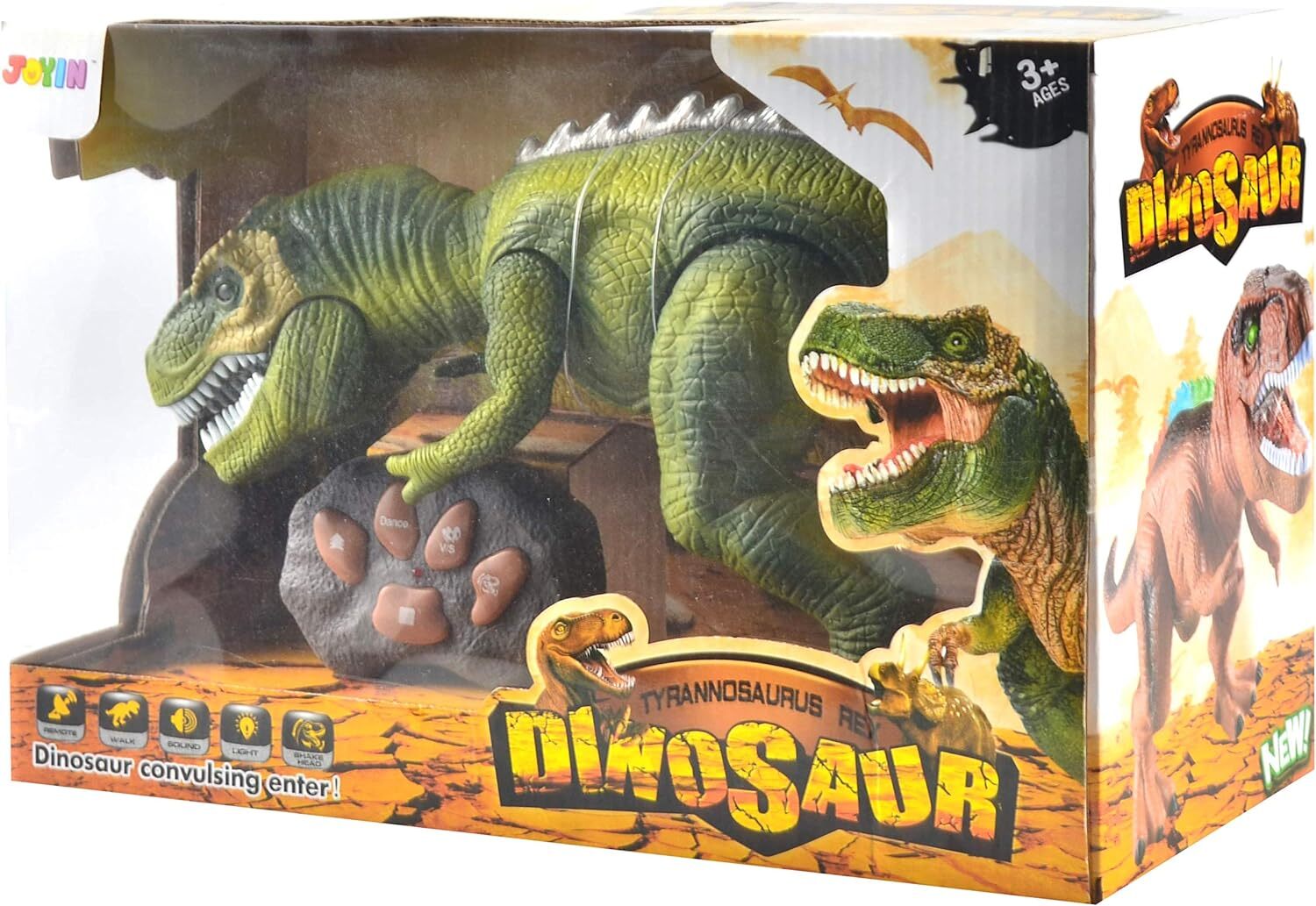 Ferngesteuerter T-Rex Dinosaurier - Mit Brüllen, Licht & Sprühnebel