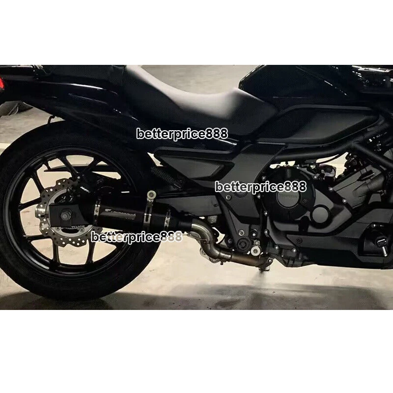 Sistema de escape para motocicleta Honda CTX700 tubo de enlace medio 51 mm acero inoxidable Foto 3 de 4