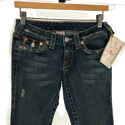 NWT Womens Size 27 27x34 True Religion Joey Classic Five-Pocket