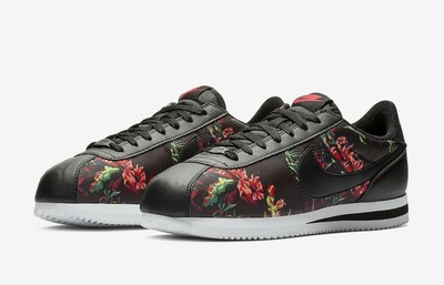 men's nike cortez basic floral casual shoes