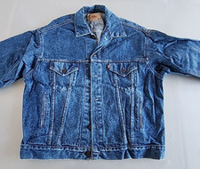 Vintage Levi's Denim Jean Jacket 70507 4890 Size L Made in USA 70's