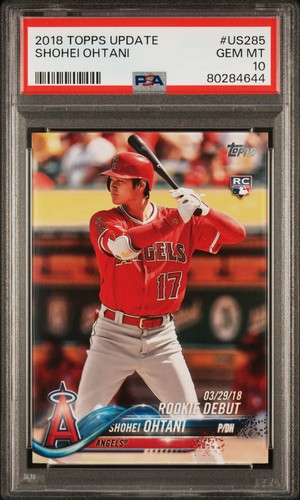 Carte Baseball Shohei Ohtani RC 2018 Topps Update - #LITM-21, Grade PSA 5 EX, édition Noir "Legends In The Making"