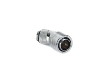 Bitspower G1/4" Silver Shining Dual Rotary 45-Degree Compression Fitting CC4 V2