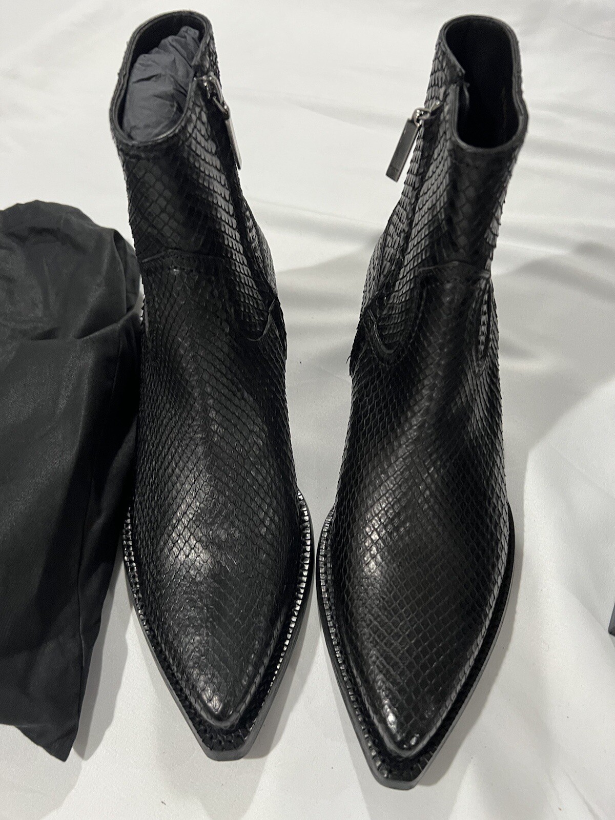 Stivali Saint Laurent uomo Lukas 40 Phyton. 42 5 9 5 $1990