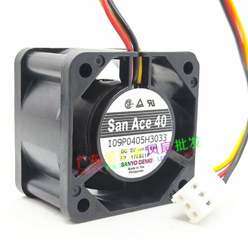 1PC 4CM 4028 5V 0.68A Large air volume cooling fan 109P0405H3033 - Afbeelding 2 van 3