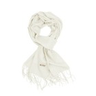 Women Scarf White Solid Plain Long Warm Soft for Winter Fashion 72"x12"