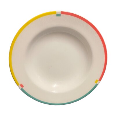 Mikasa皿 Mikasa COLOR CHART 7 Rim Soup Bowls Fine China #L5547 Pasta Dish