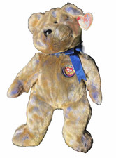 TY Beanie Babies Official Club Collection 2000 Clubby III Brown Blue Bear 13  