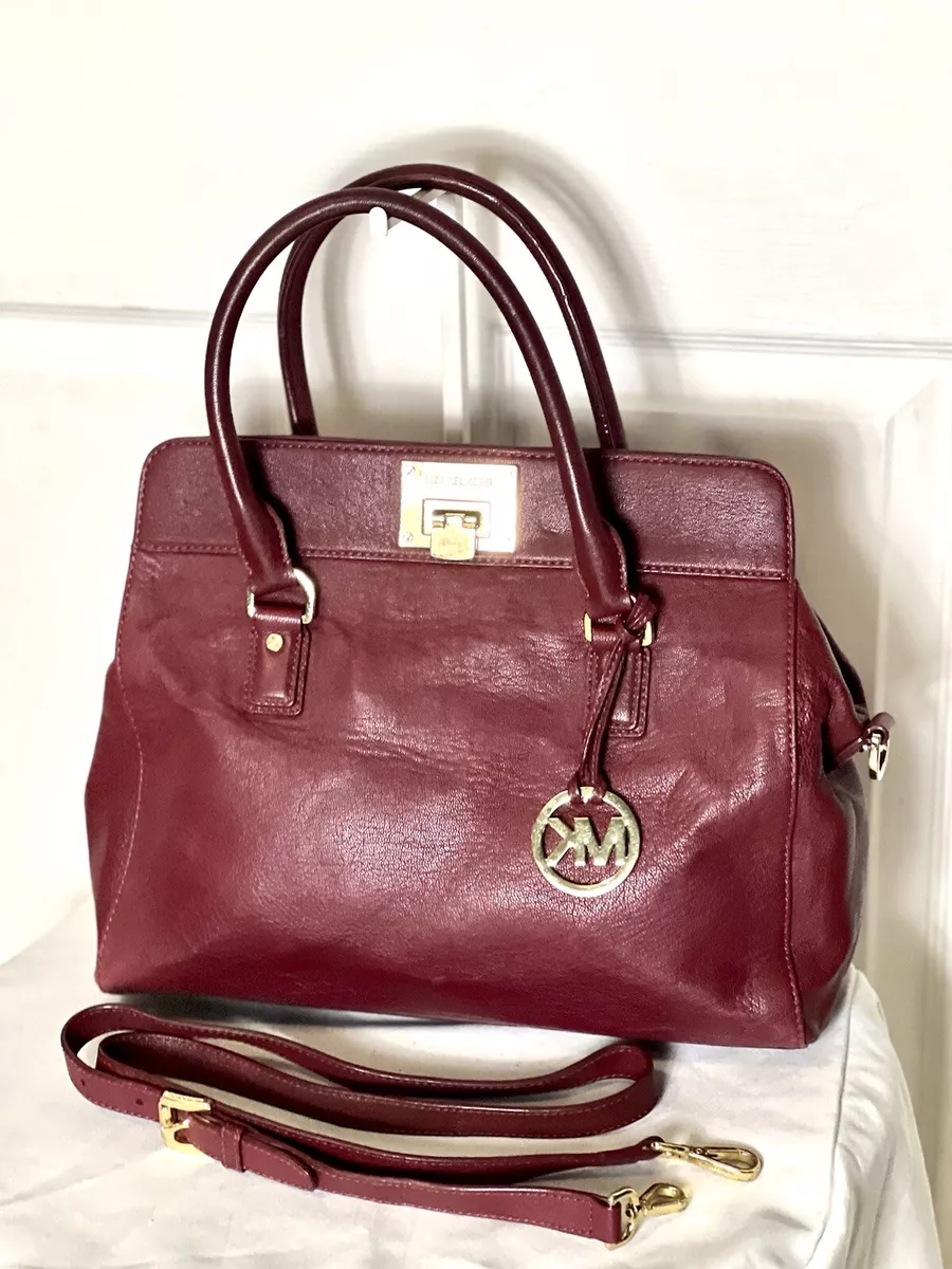 Burgundy michael outlet kors crossbody