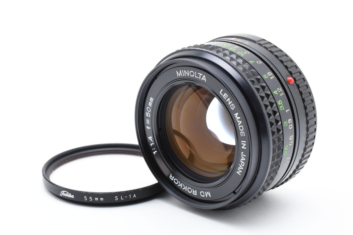ミノルタ MD ROKKOR 50mm F/1.4 標準レンズ l4022 Minolta MD Rokkor-X 50mm f/1.4 Lens | eBay