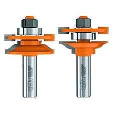 CMT 2-Piece Rail & Stile Bit Set, 1/2-Inch Shank, 1-3/4-Inch Diameter