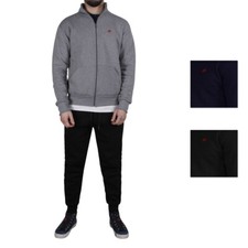 Men's Solid Color Cotton Sweatshirt Pants Lace Up Grey Black Blue
