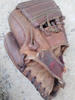 Airex  Model FG-1400 Baseball Glove Leather Vintage LhT