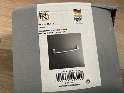 Roman Dietsche Handtuchhalter Handtuchstange 60cm chrom Serie Bati