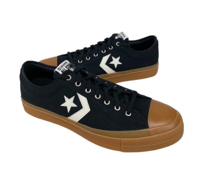 NEW Converse Star Player 76 Ox Shoes Sneakers Black/Gum Mens Size 11 A08847C
