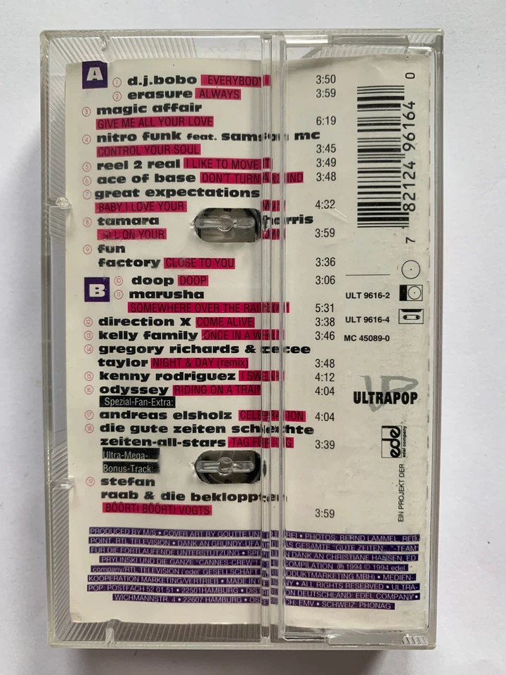 Gute Zeiten Schlechte Zeiten 4 Fan-Album Kassette mit Stickern edel 1994 - Bild 2 von 4