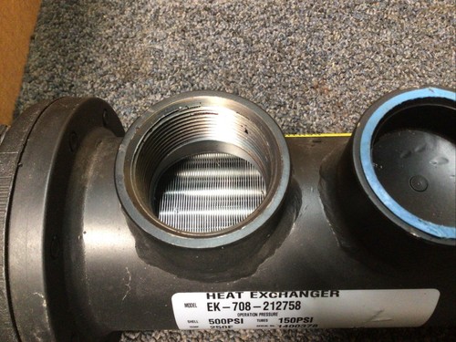 NUOVI PRODOTTI A TRASFERIMENTO TERMICO EK-708-212758 SCAMBIATORE DI CALORE 500PSI - Foto 7 di 7