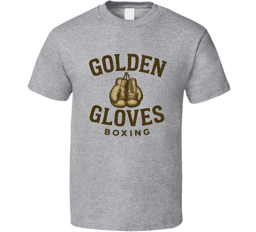 Golden Gloves Boxing Sport Fight Training Competition Gym T Shirt Tee Gift New