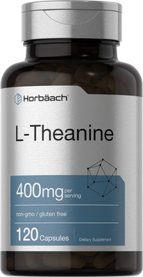 L Theanine 400mg | 120 Capsules | Non-GMO & Gluten Free | by Horbaach