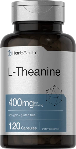 L Theanine 400mg | 120 Capsules | Non-GMO & Gluten Free | by Horbaach