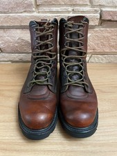 RED WING Men's size 11B USA Made Brown Leather Work Boots #964 ~ Used with Box
