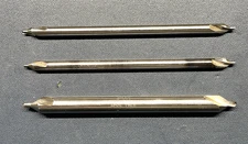 Lot of 3 AMERICAN MADE Long Length HSS Center Drills #2 & #4