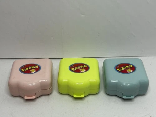 Pokemon Vintage 1997 Tomy 3 Playsets with 5 Mini Figures And Accessories