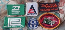 Vintage Railroad Train Company Patch Lot Early 70s 