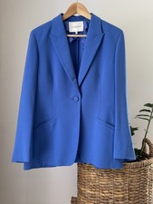Women's LAFAYETTE 148 Blue Sport Coat Blazer Jacket Size 12