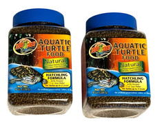 2x 8 oz Natural Aquatic Turtle Food - Hatchling Formula for Turtles up to 2"