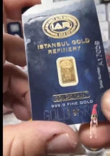 IGR 1 Gram 999.9 Gold Bar Istanbul Gold Refinery- Ships Same Day - Worldwide