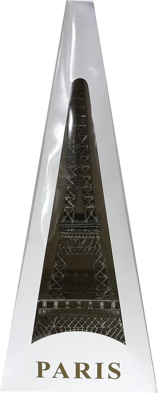 allgala Eiffel Tower Statue Decor Alloy Metal, and Size (07", 07, Silver 