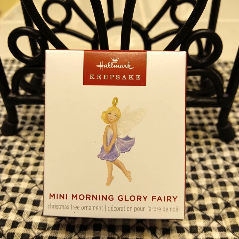 HALLMARK MINI MORNING GLORY FAIRY 2025 MINIATURE CHRISTMAS KEEPSAKE ORNAMENTS