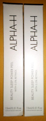 Lot Of Two Alpha H Beauty Sleep Power Peel - With 0.5% Retinol - 0.51 OZ.