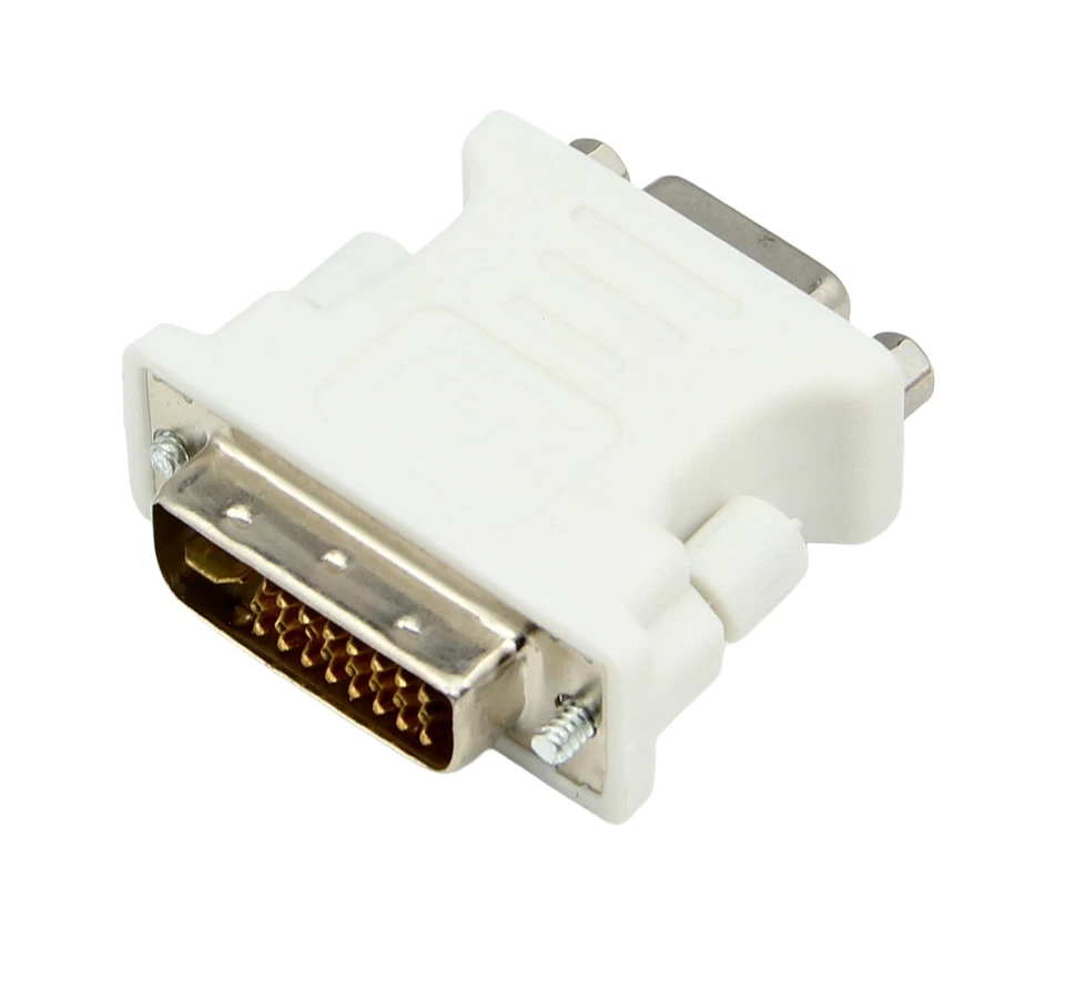 8Pcs Value DVI-I Male to VGA 15-Pin Female Adapter for Old Monitor Projector KVM - Image 2 of 4