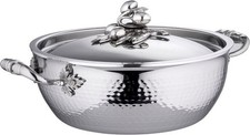 NEW Ruffoni 99166 Opus Prima Chef Pot Pan With Lid 24Cm Stainless Mauviel BR4216