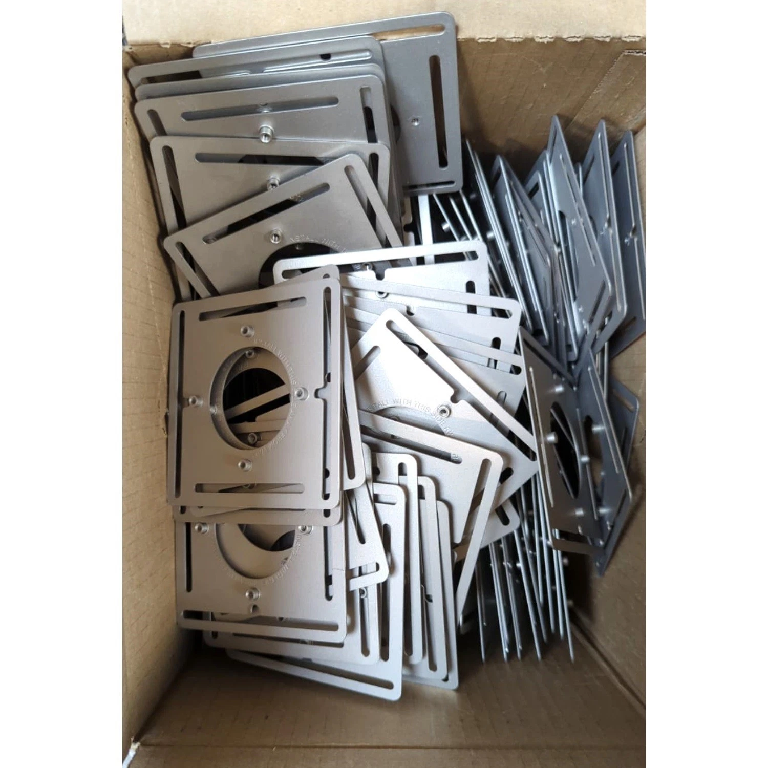Bulk (100Pcs) Google Nest Learning Thermostat's Steel Mounting Plate with Screws