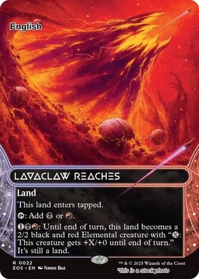 Lavaclaw Reaches (0022) (Borderless) - EOS - NM TCG MTG