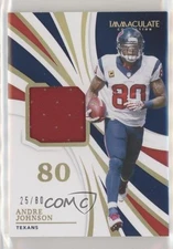 2021 Panini Immaculate Numbers Memorabilia /80 Andre Johnson #INM-AJ HOF