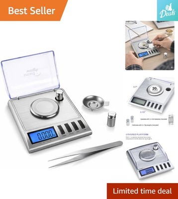 Precision Digital Milligram Scale for Reloading & Laboratory Use - 20g Capacity