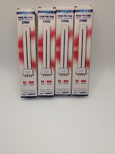 4 Hygrade Satco Four Pin Tube Compact Fluorescent Bulbs 13 Watt 800 lumens S8366